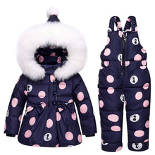 Load image into Gallery viewer, 2019 new Winter children clothing sets girls Warm parka down jacket for baby girl clothes children's coat snow wear kids suit