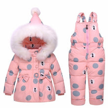 Load image into Gallery viewer, 2019 new Winter children clothing sets girls Warm parka down jacket for baby girl clothes children's coat snow wear kids suit
