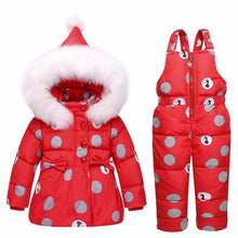 Load image into Gallery viewer, 2019 new Winter children clothing sets girls Warm parka down jacket for baby girl clothes children's coat snow wear kids suit