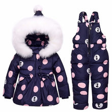 Load image into Gallery viewer, 2019 new Winter children clothing sets girls Warm parka down jacket for baby girl clothes children's coat snow wear kids suit