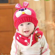 Load image into Gallery viewer, Set Baby Boy Girl Kids Winter Warm Knit Bobble Hat Beanie