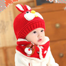 Load image into Gallery viewer, Set Baby Boy Girl Kids Winter Warm Knit Bobble Hat Beanie