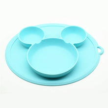 Load image into Gallery viewer, Baby silicone plate Kids Bowl Plates baby feeding silicone bowl baby silica gel dishes kids tableware