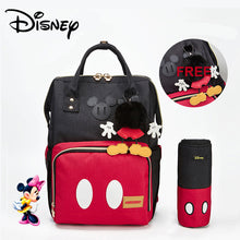 Load image into Gallery viewer, Disney Minnie Mickey Classic Red Diaper Bags 2PCS/SET Mummy Maternity Backpack Nappy Bag Large Capacity Baby Bag Travel 3D Doll