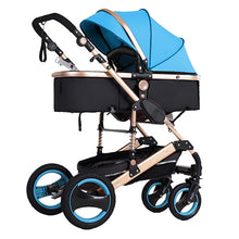 Load image into Gallery viewer, 2019 new baby trolley high landscape 3 to 1 baby stroller double faced children free shipping in four seasons in Russia