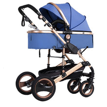 Load image into Gallery viewer, 2019 new baby trolley high landscape 3 to 1 baby stroller double faced children free shipping in four seasons in Russia