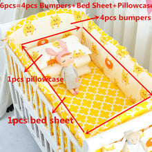 Load image into Gallery viewer, 6pcs/set Blue Universe Design Crib Bedding Set Cotton Toddler Baby Bed Linens Include Baby Cot Bumpers Bed Sheet Pillowcase