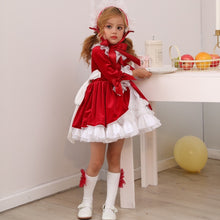 Load image into Gallery viewer, 4PCS Spain Dress Girls Royal Costumes Kids Princess Wedding Birthday Dresses Party Lace Robe Fille Baby Girl Christmas Clothing
