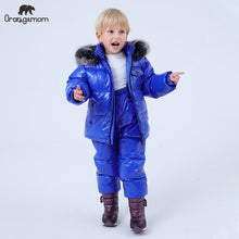 Load image into Gallery viewer, Orangemom Russia Winter children's clothing sets , girls clothes for new year's Eve boys parka kids  jackets coat down snow wear