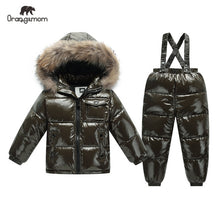 Load image into Gallery viewer, Orangemom Russia Winter children's clothing sets , girls clothes for new year's Eve boys parka kids  jackets coat down snow wear
