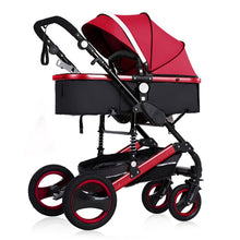 Load image into Gallery viewer, 2019 new baby trolley high landscape 3 to 1 baby stroller double faced children free shipping in four seasons in Russia