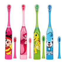 Load image into Gallery viewer, Children Electric Toothbrush Cartoon Pattern Double