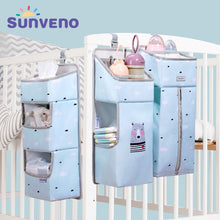 Load image into Gallery viewer, SUNVENO Portable Baby Crib Organizer Bed Hanging Bag for Baby Essentials Diaper Storage Cradle Bag Bedding Set Diaper Caddy