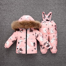 Load image into Gallery viewer, OLEKID 2019 Baby Winter Snowsuit Warm Down Jacket Overalls Infant Girl Clothes Set 1-4 Years Kids Toddler Boys Jumpsuit Suit