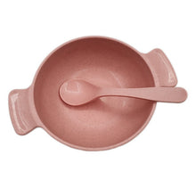 Load image into Gallery viewer, Baby Feeding Tableware Set Eco-Friendly Toddle Baby Plate Dish Children Dishes Dinnerware Kids Anti-hot Training Bowl+Spoon