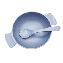 Load image into Gallery viewer, Baby Feeding Tableware Set Eco-Friendly Toddle Baby Plate Dish Children Dishes Dinnerware Kids Anti-hot Training Bowl+Spoon