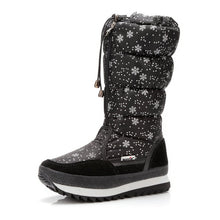 Load image into Gallery viewer, Knee-High Girls winter boots shoe white colour zipper up 2019 new season top quality soft warm fur free shipping teenager female