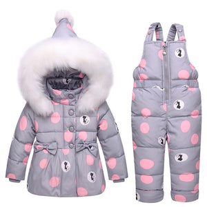 2019 new Winter children clothing sets girls Warm parka down jacket for baby girl clothes children's coat snow wear kids suit