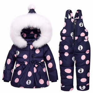 2019 new Winter children clothing sets girls Warm parka down jacket for baby girl clothes children's coat snow wear kids suit