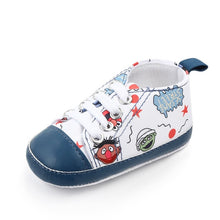 Load image into Gallery viewer, Unicorn graffiti newborn baby girl boys shoes soft shoes