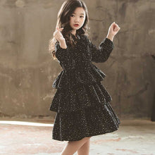 Load image into Gallery viewer, New 2019 Teen Kids Autumn Dress Black Winter Girls Dresses Fashion Children Baby Princess Dress Mother And Daughter Clothing