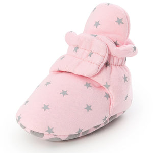 Newborn Baby Socks Shoes Boy Girl Star Toddler First Walkers