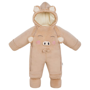 -30 degrees cold Winter warm Down cotton Clothing 2018 New Boy Girl Newborn Coat Parka Romper Baby wear Clothes Snowsuit Costume