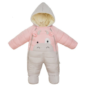 -30 degrees cold Winter warm Down cotton Clothing 2018 New Boy Girl Newborn Coat Parka Romper Baby wear Clothes Snowsuit Costume