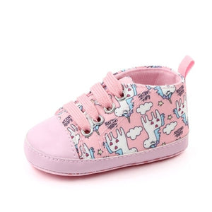 Unicorn graffiti newborn baby girl boys shoes soft shoes