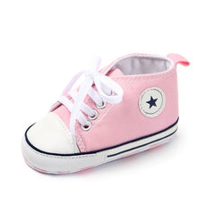 Load image into Gallery viewer, Unicorn graffiti newborn baby girl boys shoes soft shoes