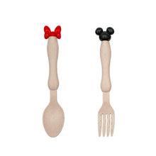 Load image into Gallery viewer, 3Pcs/Set Baby bowl+spoon+fork Feeding Food Tableware Cartoon Bear Kids Dishes Eating Dinnerware Anti-hot Training Dinner Plate