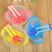 Load image into Gallery viewer, Temperature Sensing Training Spoon Baby Suction Bowl Tableware
