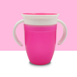 Degrees Rotated Baby Learning Drinking Cup with Double