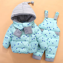 Load image into Gallery viewer, 2019 Baby Boys Clothes Winter Snowsuit Kids Down Jacket For Girls Winter Overalls For Girls Coat Clothes Set Infant Suit