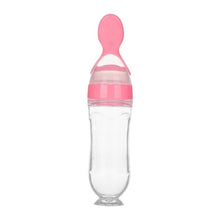 Load image into Gallery viewer, Silica gel Feeding Bottles Cups For Babies Water Milk Bottle Baby Feeding Bottle Infant Training With Handle Cups