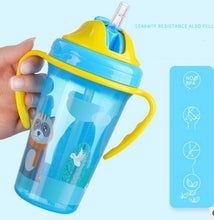 Load image into Gallery viewer, Cute Baby Feeding Cup with Straw BPA Free Portable Feeding