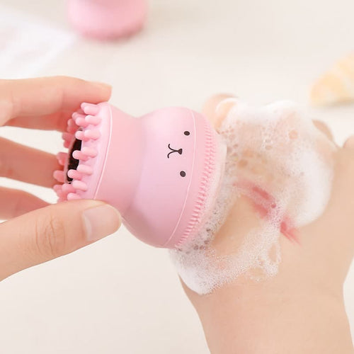 Silicone Small Octopus Wash Brush Silicone Beauty Cleaning Brush