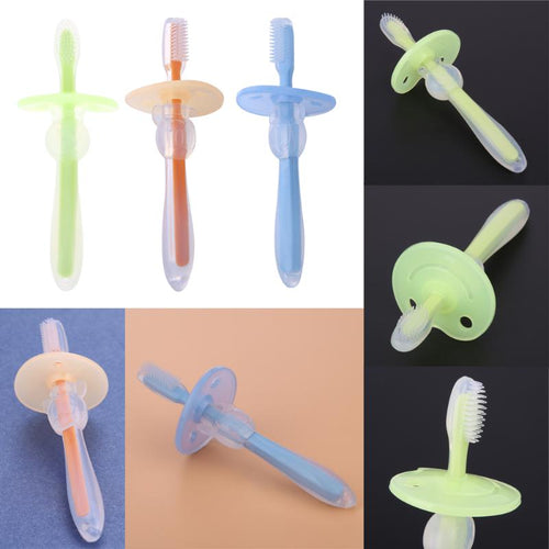 Kids Soft Silicone Training Toothbrush Baby Children