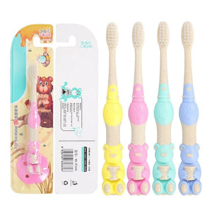 Set Soft Baby Toothbrush Cute Cartoon Baby Kids