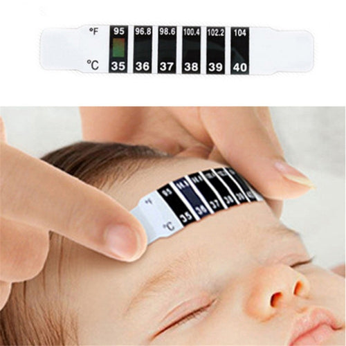 Baby Forehead Head Thermometer Strip Outdoors Fever