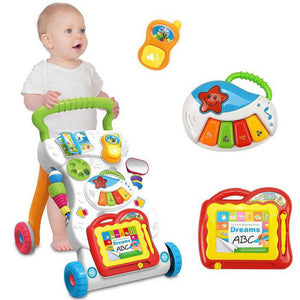 Baby Walker Cart Baby Early Childhood Educational Baby Multi-functional Baby Walker with Music Toy on Behalf