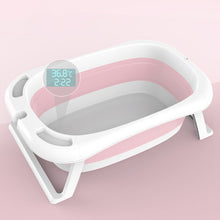 Load image into Gallery viewer, Baby ShowerTubs Multifunctional Folding Bathtub For Children Seatable Reclining Enlarged with Water Thermometer Kids Bathtub