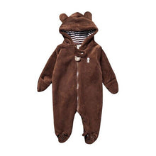 Load image into Gallery viewer, winter plus velvet baby clothes full moon newborn onesies Korean version of coral fleece long-sleeved romper baby clothing
