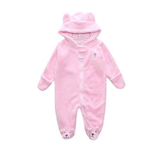 Load image into Gallery viewer, winter plus velvet baby clothes full moon newborn onesies Korean version of coral fleece long-sleeved romper baby clothing