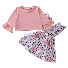 Load image into Gallery viewer, Autumn Baby Infant Girls Long Sleeve Clothing Set Floral Blouse Tops Skirt Two Pieces Sets Clothes new