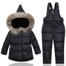 Load image into Gallery viewer, ZENOBIAPEARL Baby Clothes Set Girls Winter Snowsuit Duck Down Jacket Coat Overalls Outdoor Windproof Waterproof Warm Sports Suit