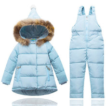 Load image into Gallery viewer, ZENOBIAPEARL Baby Clothes Set Girls Winter Snowsuit Duck Down Jacket Coat Overalls Outdoor Windproof Waterproof Warm Sports Suit