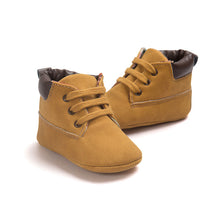 Load image into Gallery viewer, Baby Boy Soft Sole PU Leather First Walkers Crib Shoes