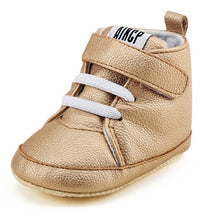 Load image into Gallery viewer, Delebao Pu Leather Hook &amp; Loop Baby Shoes Cotton Sole Infrant Toddler