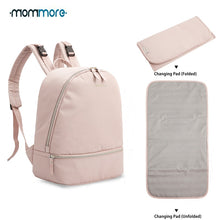 Load image into Gallery viewer, mommore Small Fashion Diaper Backpack Waterproof Travel Diaper Bag with Changing Pad Nursing Bag for Baby Care